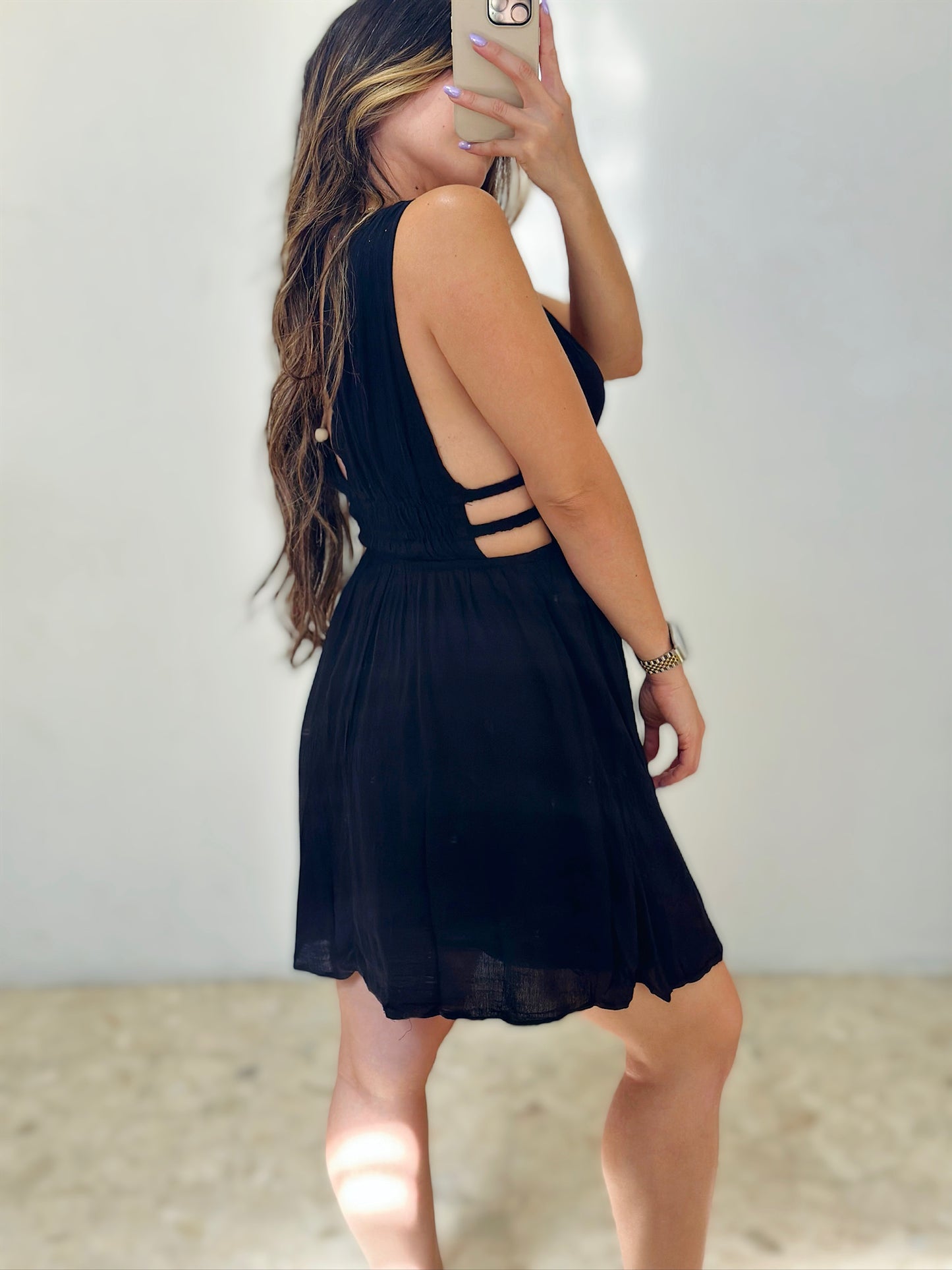 Olivia Black Mini Dress