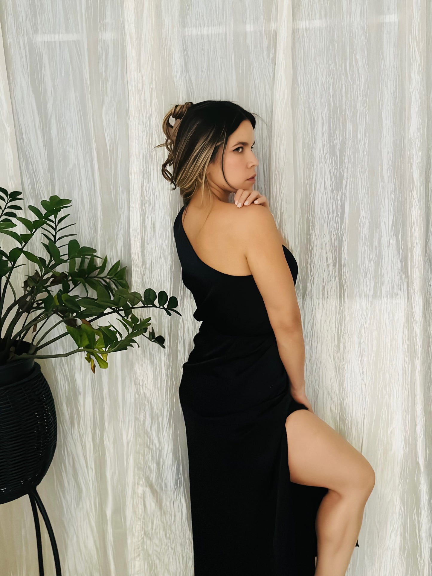 Let's get a drink Black Dress